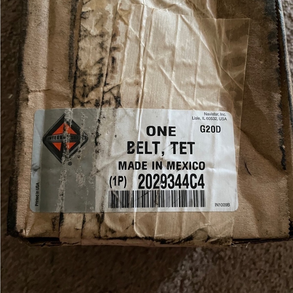 Seatbelt Tether Assembly for International Semi Tractor Part 2029344C4